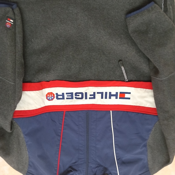 Mens Tommy Hilfiger Pullover Fleece Jacket XxL( Undersized fits like a M) - Picture 2 of 5
